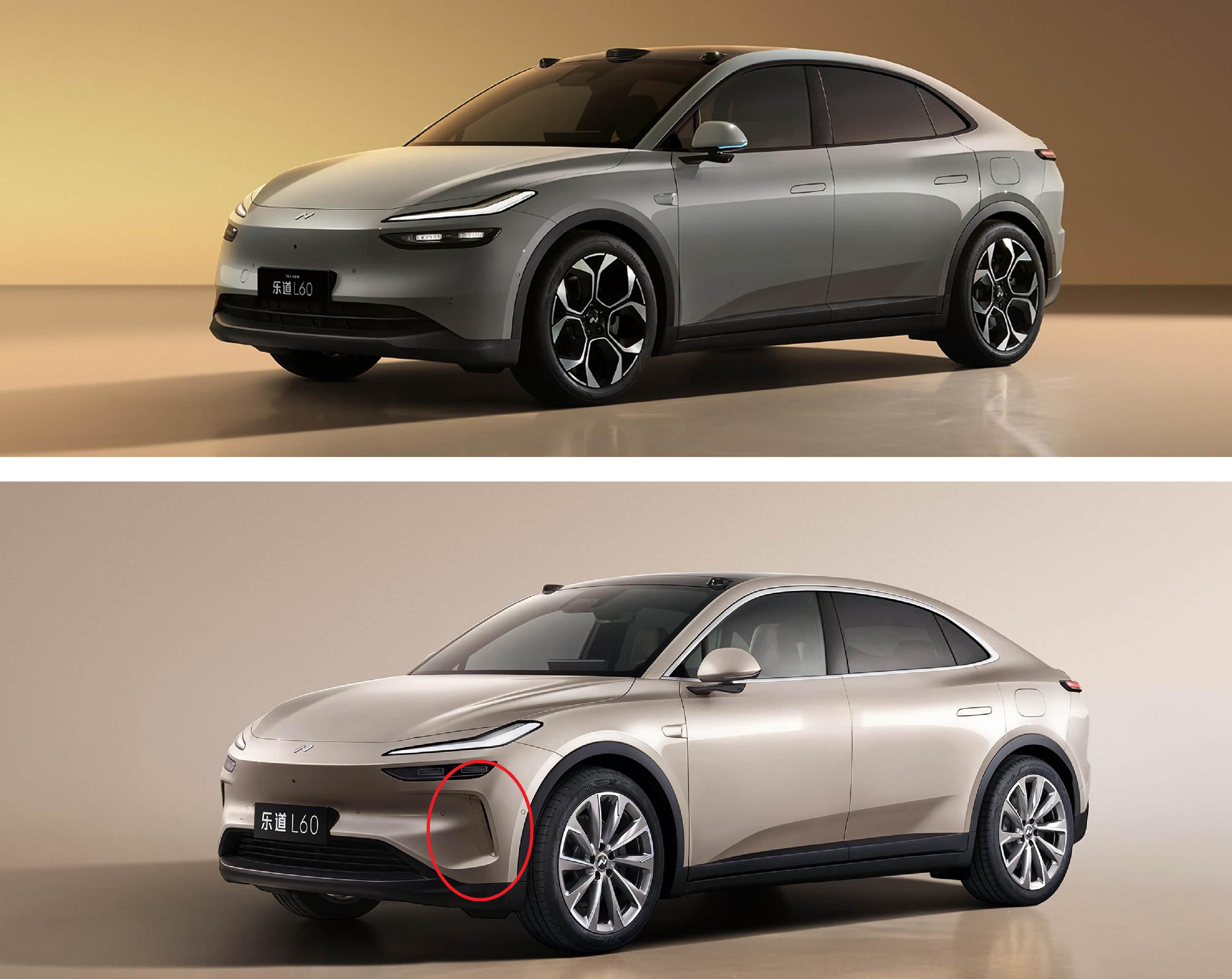 新乐道L60车头取消了air curtain，上一个这样干的是新款model 3