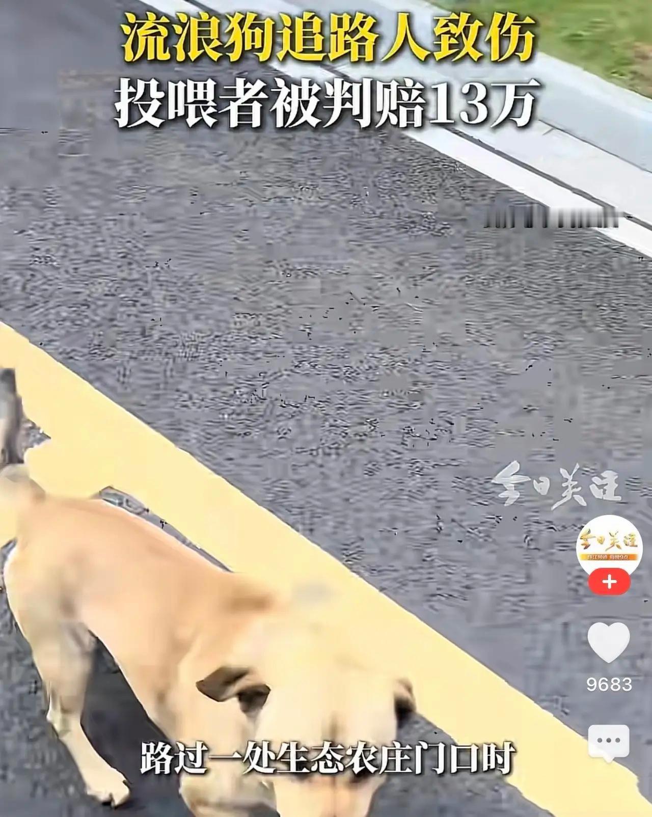 下班路上被狗追摔成骨折，男子怒告长期投喂人索赔13万！法院判了

新疆乌苏的范先