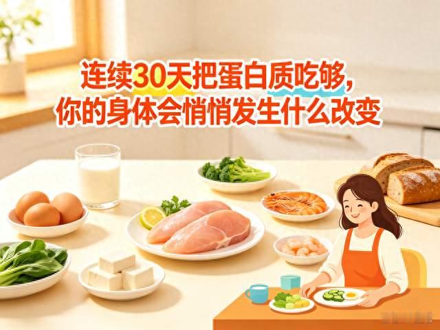 连续30天把蛋白质吃够，你的身体会悄悄发生什么改变