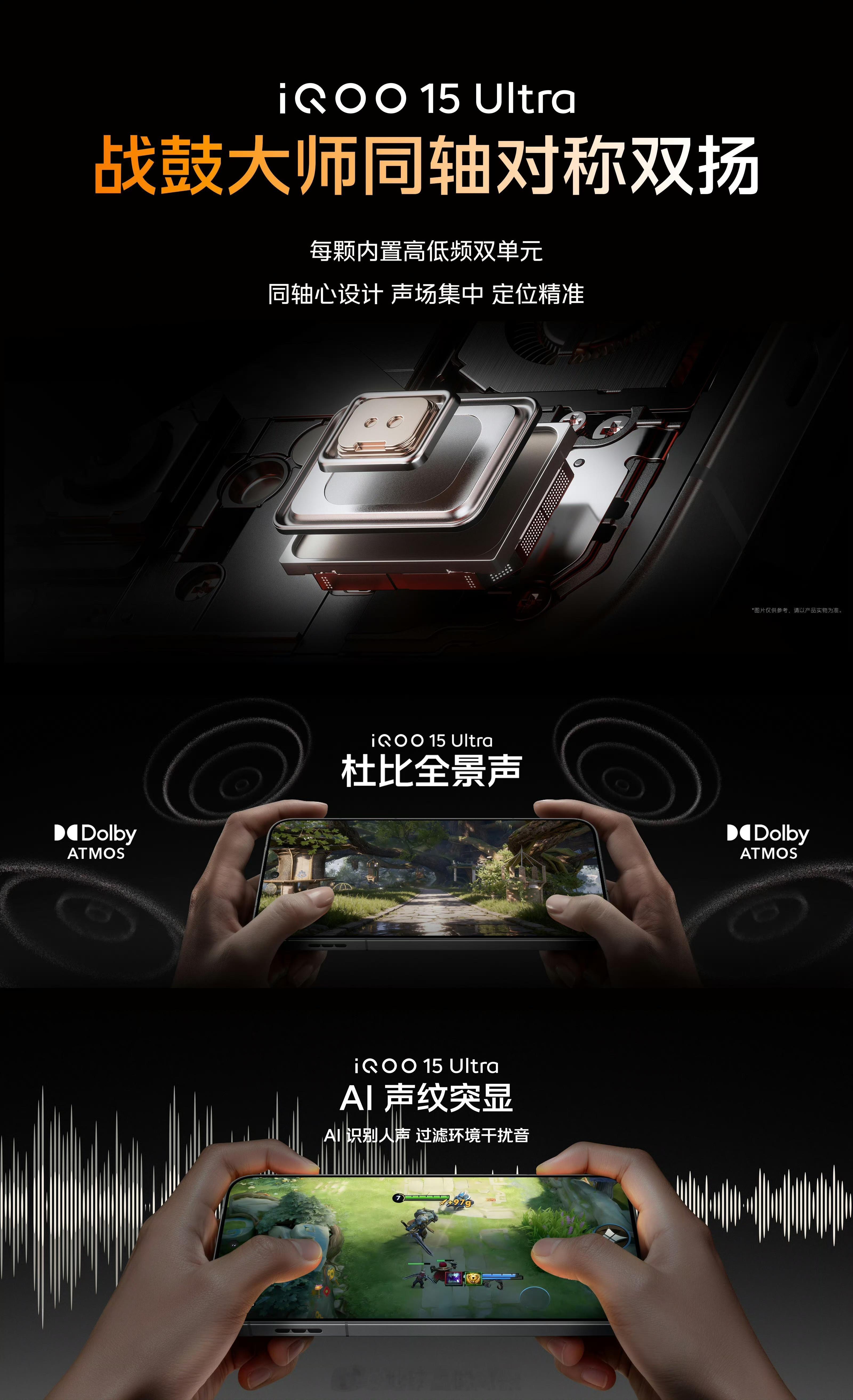 iQOO15 Ultra这外围配置拉满了X轴+Z轴双轴的0916马达、同轴对称双