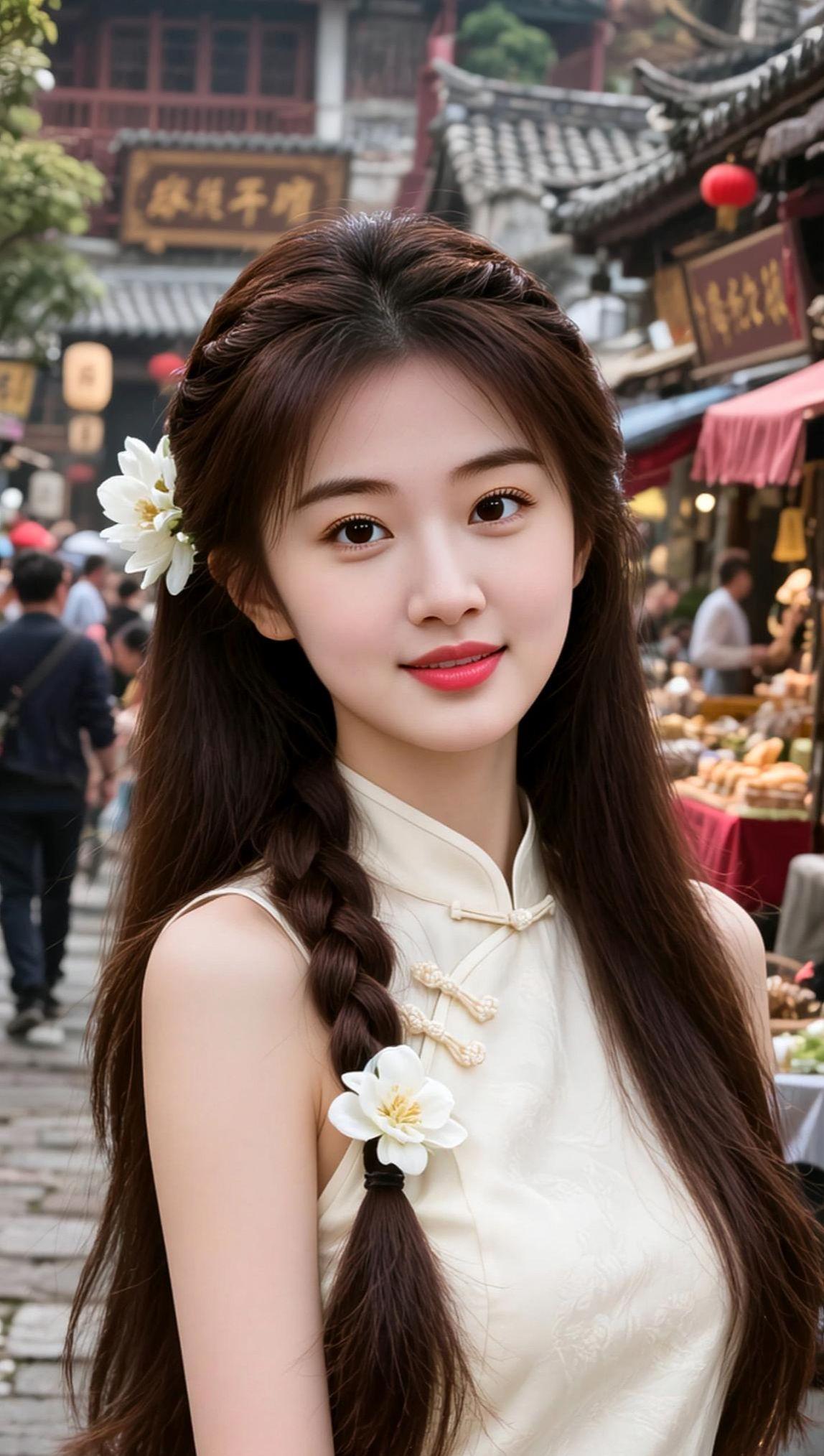 AI古风美人写真 抖音ai创作 高颜值美女