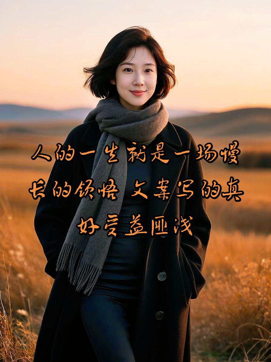 人的一生，就是一场漫长的领悟。
越早想明白，活得越通透。

站在高处时，记得把别