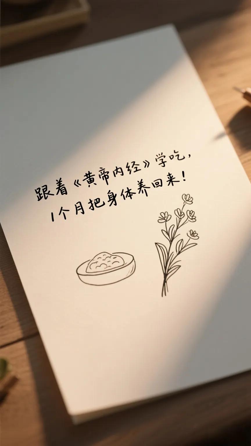 跟着《黄帝内经》学吃，1个月把身体养回来！（特别是经常感到头晕乏力的女生）
《黄