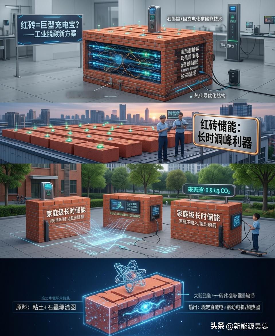 红砖固体储热+绿电直连，堪称能源最优完美搭配🔥
 
很多人不知道，红砖储能本身