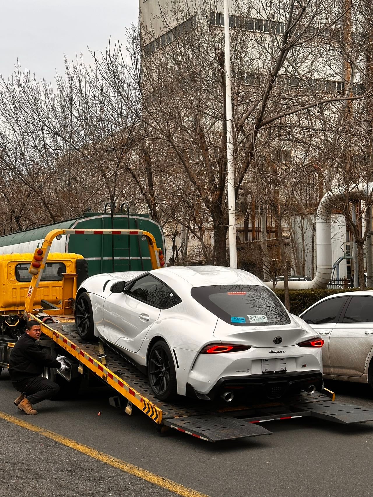 白色A91 GR Supra手动挡  安排交付辽宁大佬 简单直接，昨天下定，今天