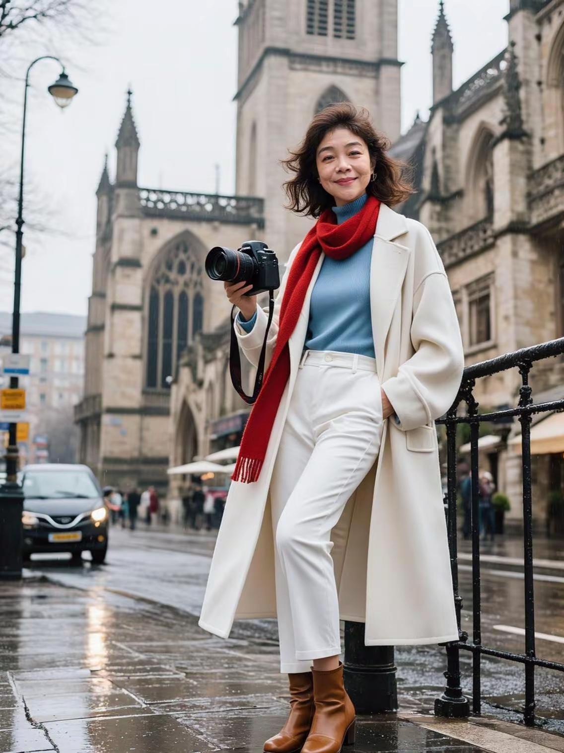 今日分享。AI英伦街拍风