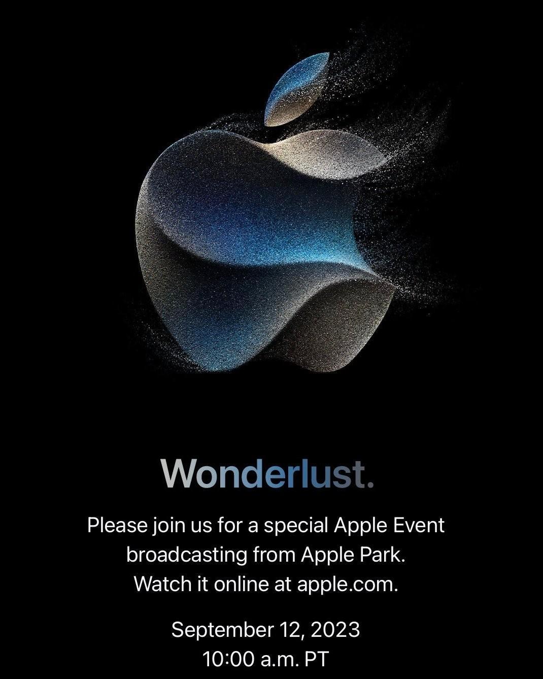Apple Event举办时间定了～
🇺🇸时间9月12日   10：00 a