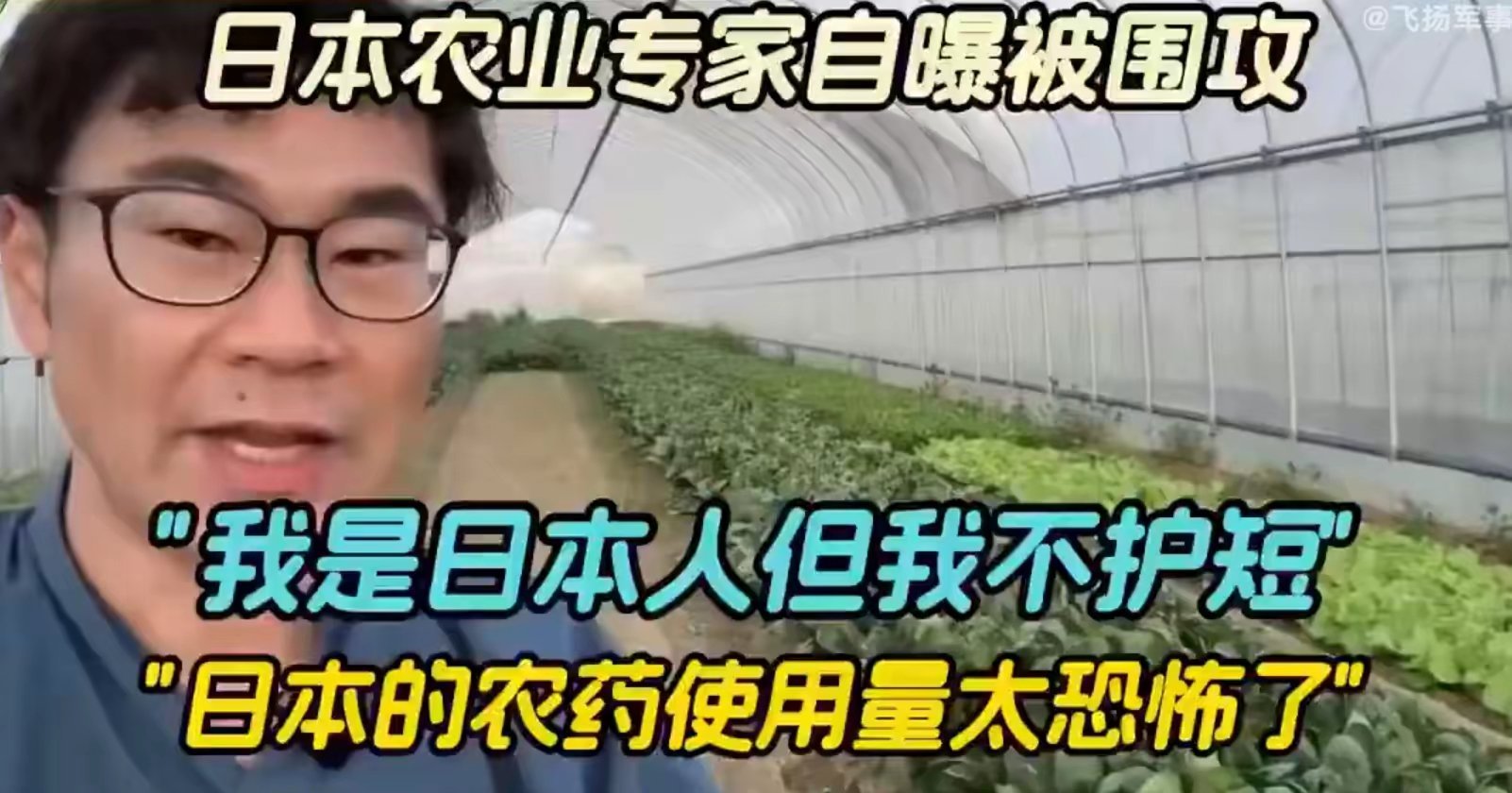终于有日本农业博主出来承认这个问题了？日本农药使用量我记得是中国的6倍以上吧？就