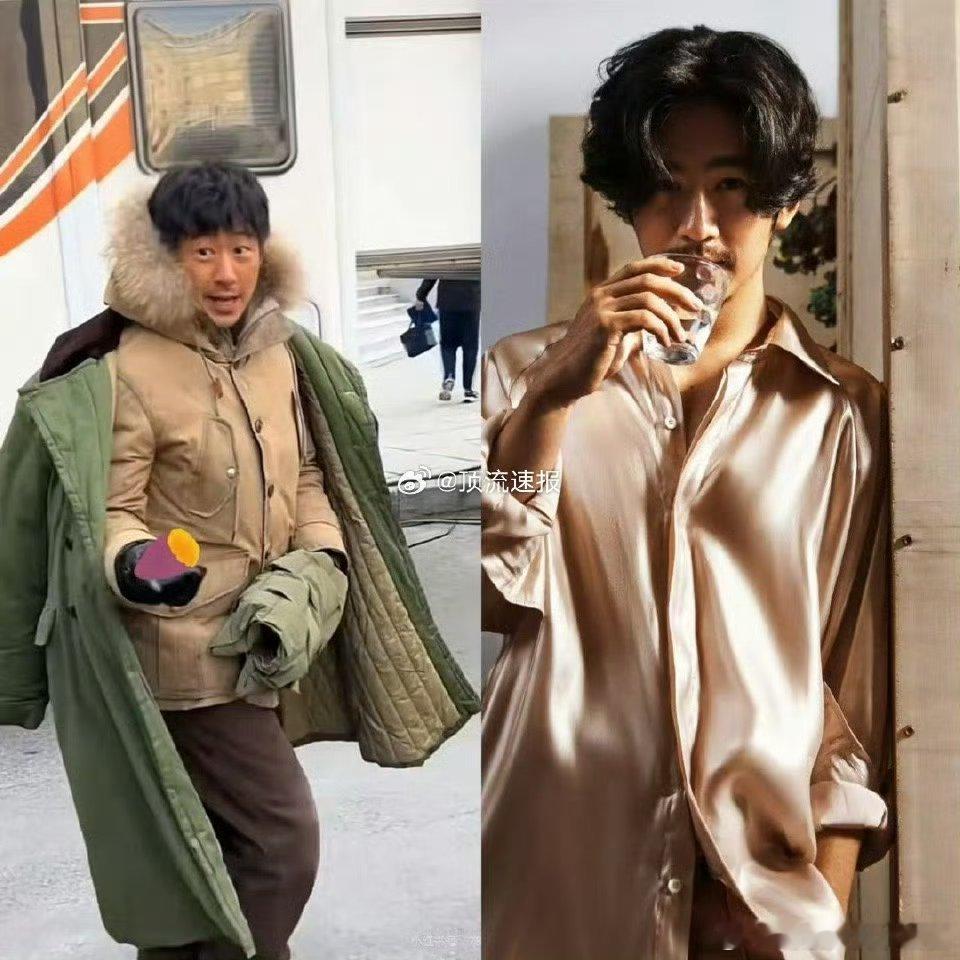   江奇霖穿搭博主爆改卖红薯大爷  江奇霖路透穿搭遭网友调侃，变身卖红薯大爷，画