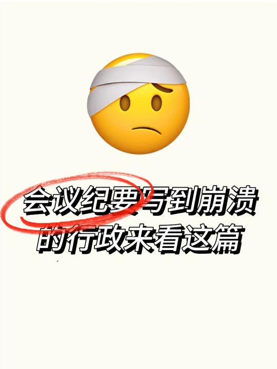 会议纪要写到崩溃的行政来看这篇