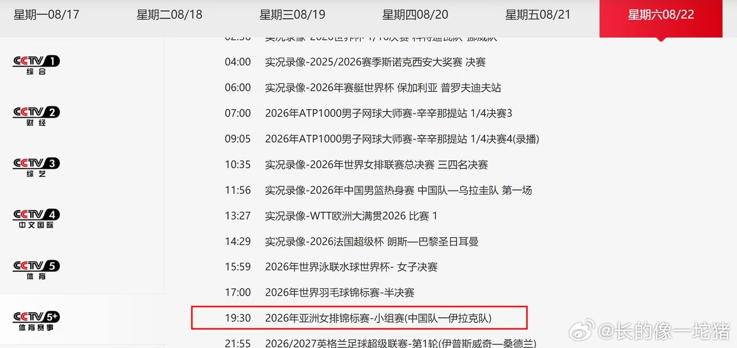上午越南女排对阵韩国女排的比赛，CCTV5进行了直播。 