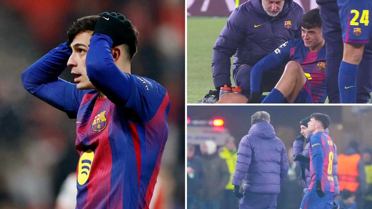 佩德里在对阵斯拉维亚的比赛中受伤离场，具体的情况需经过检查后再最终判定。
但初步