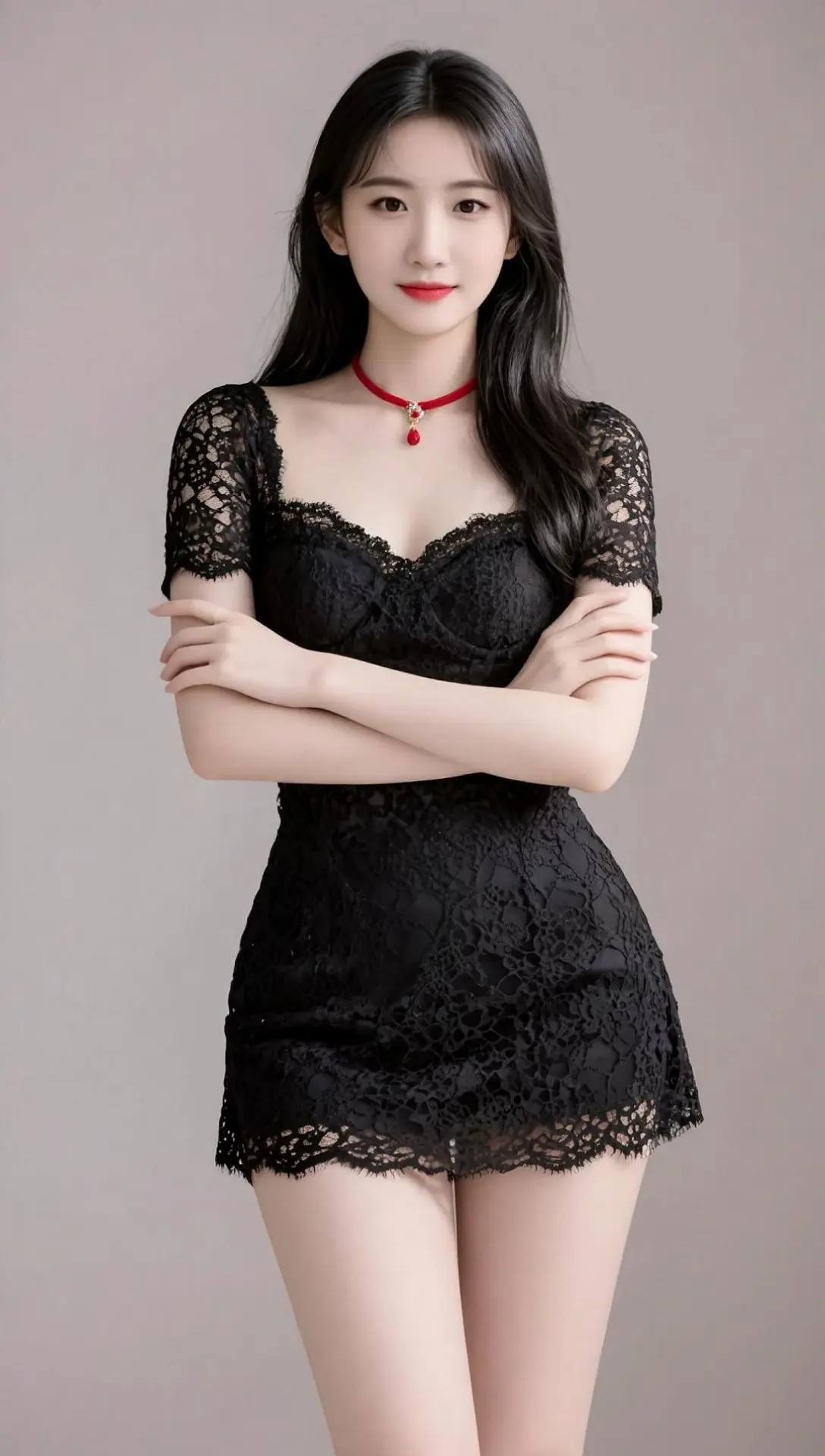 AI蕾丝风情照 ai创作