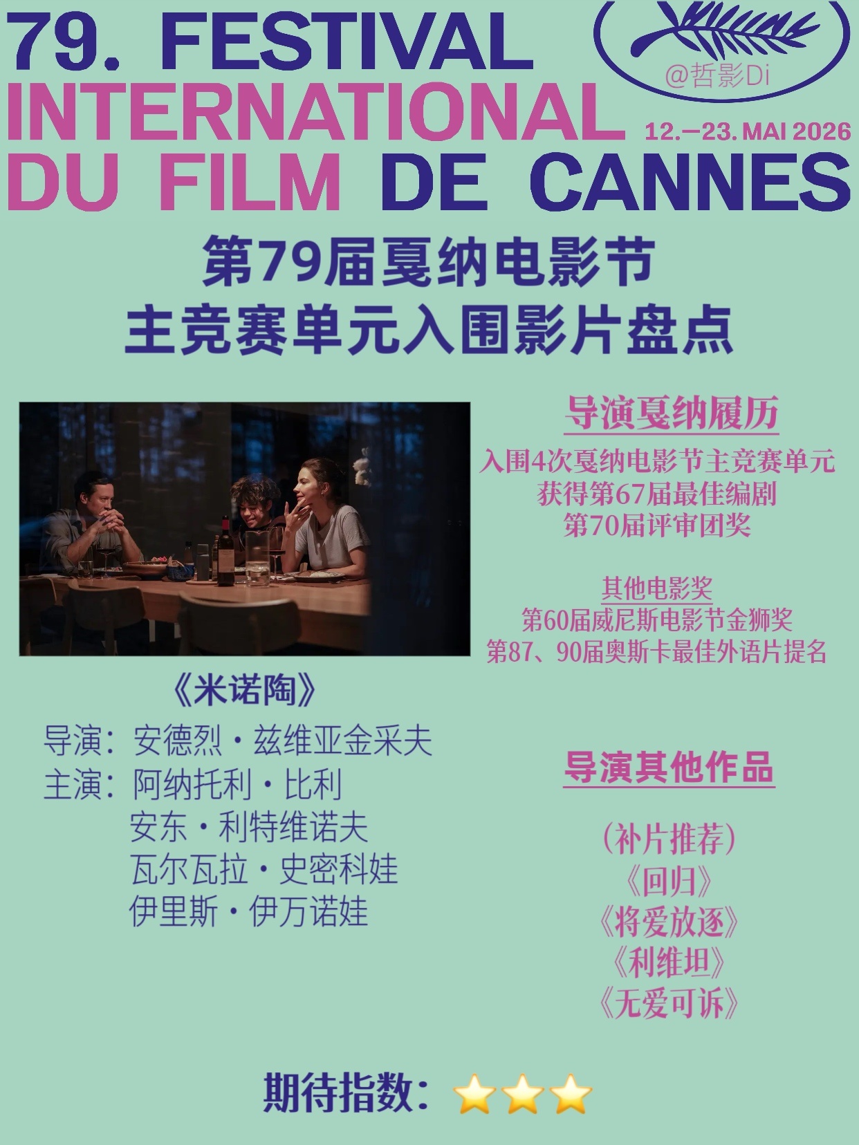 🌿第79届戛纳电影节主竞赛单元入围影片盘点（六）🎬影片：《米诺陶》📹导演：