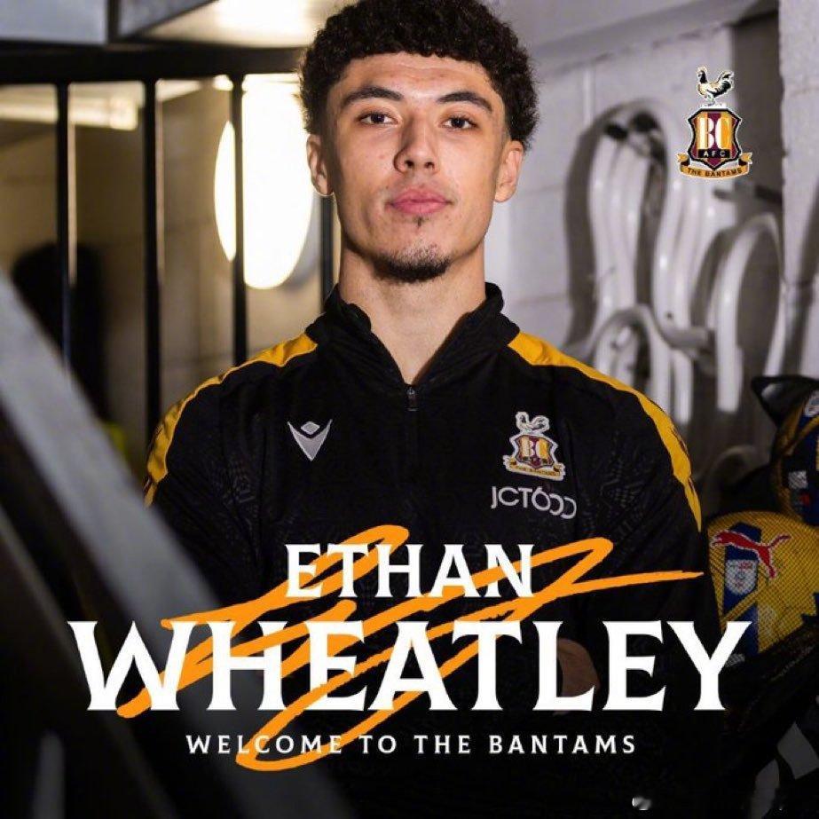 曼联年轻前锋伊森惠特利租借加盟布拉德福德城到本赛季结束。ManUtdspot英超