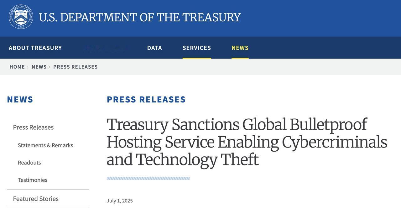 美国制裁俄罗斯防弹主机提供商：背后是全球勒索软件的命脉？

美国财政部日前宣布，