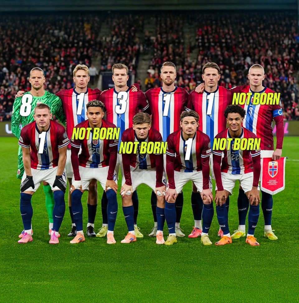 “大黑马”挪威半支首发没见过世界杯 🇳🇴1998年法国世界杯，是挪威最后一次