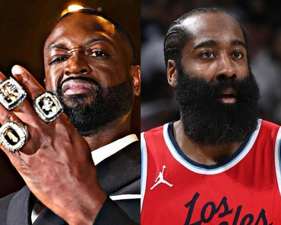 NBA历史第三分卫之争
韦德和哈登
36岁时的荣誉对比：韦德永远更胜一筹。
韦德