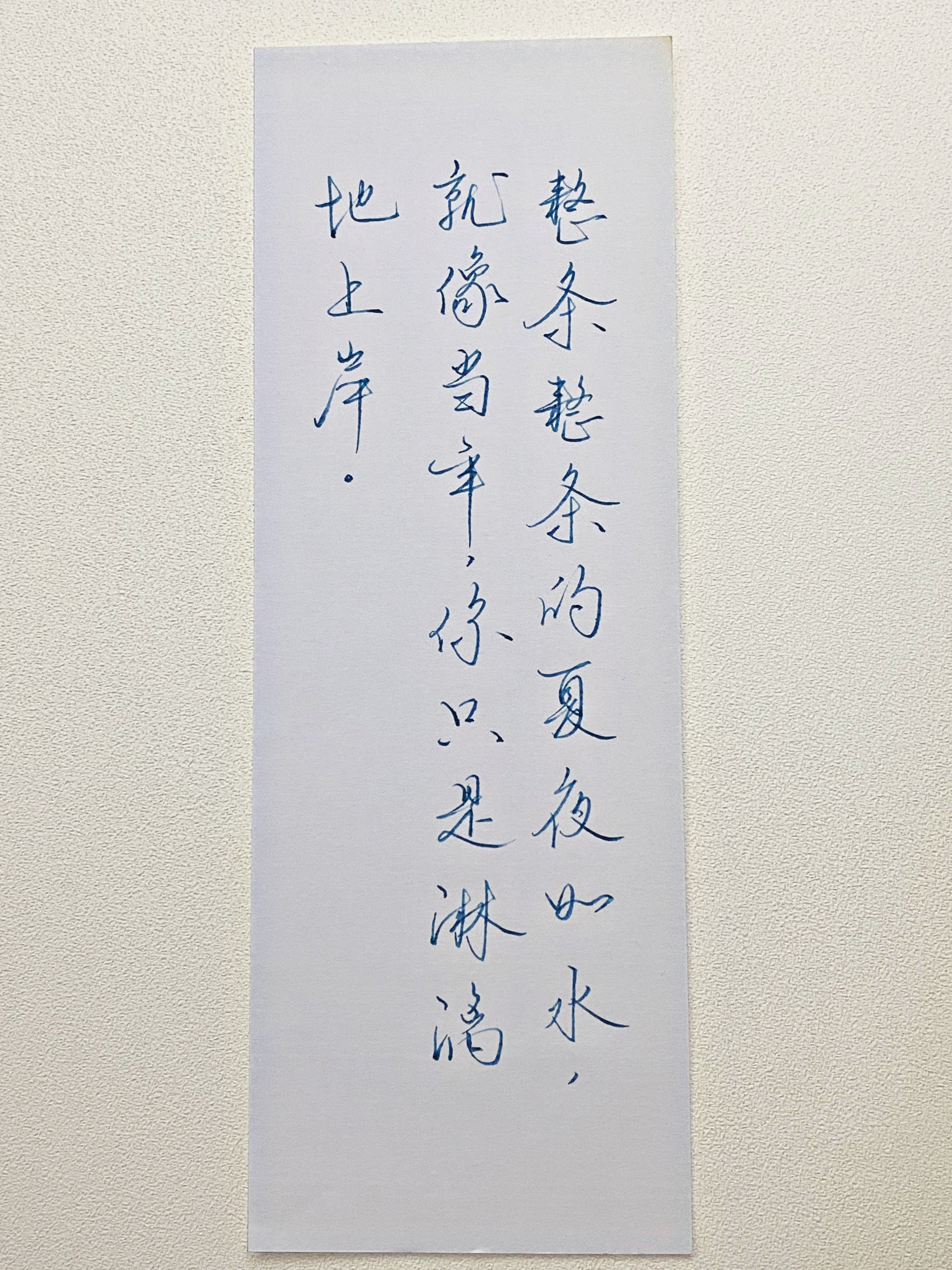 今日作业（2026.8.18）整条整条的夏夜如水，就像当年，你只是淋漓地上岸。—