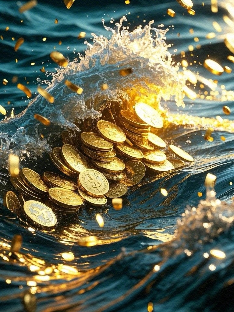 流水生金 财源滚滚 ​​​