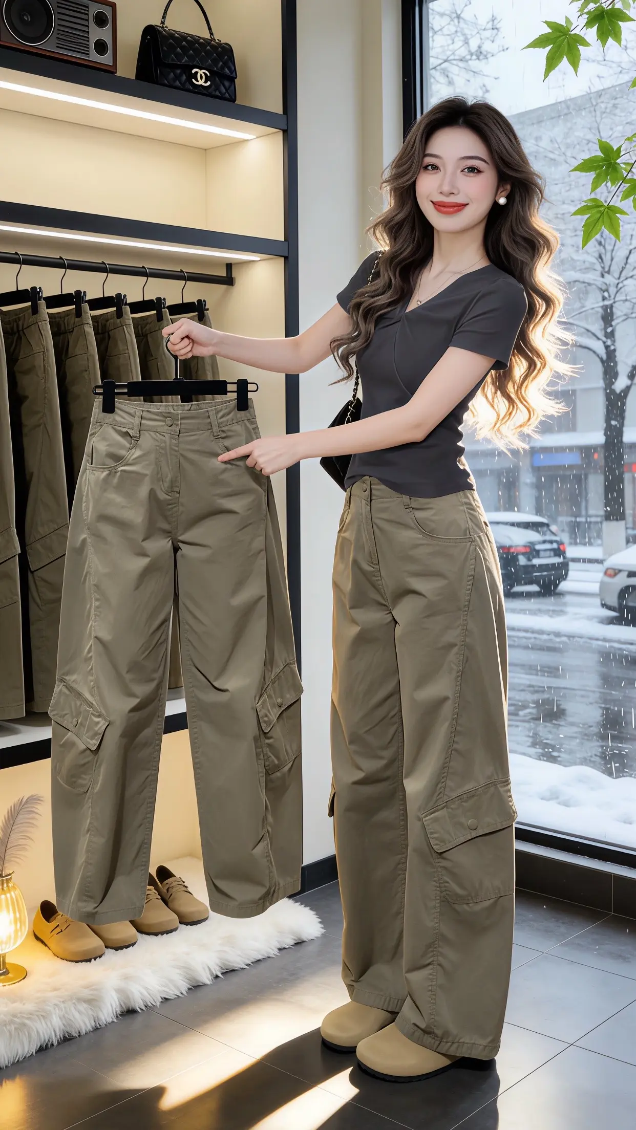 ins工装裤港风 穿出你的chic风 显瘦显高显腿长裤子 百搭神裤人手...