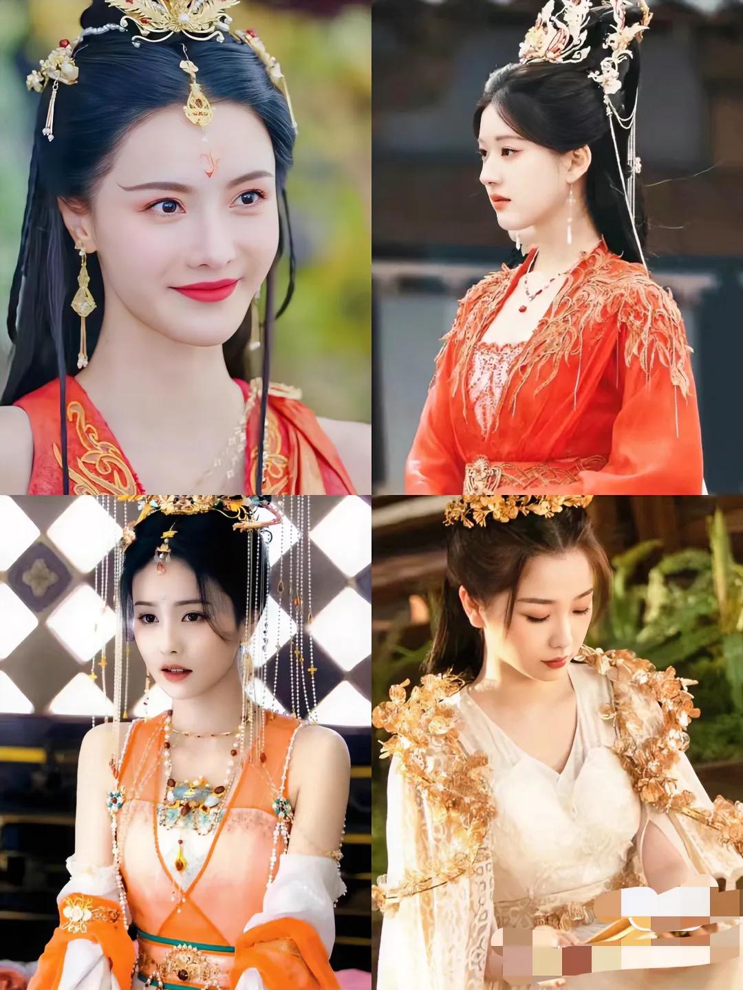 本以为小兰花已经够美了，看到赵露思演神女直呼惊艳！
虞书欣饰演的神女小兰花真的好