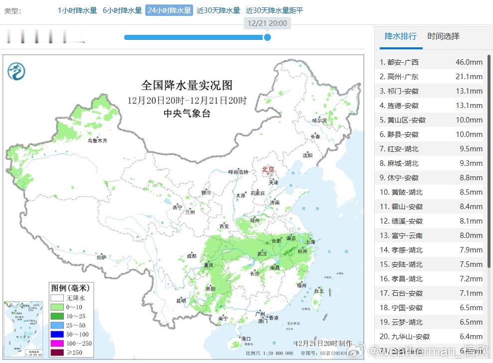 【降水】昨晚到今天，长江沿线降水先增多再减少。未来2天随着冷空气东移，暖湿气流北