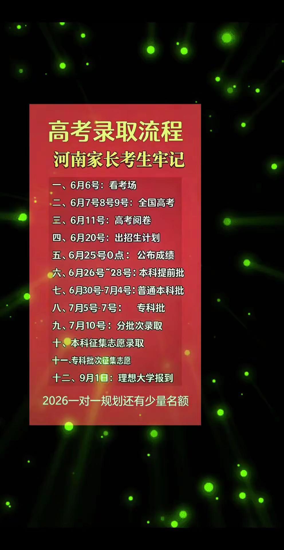 家有高考生的，看过来!2026年高考马上就要开始，高考结束后，便是漫长的等待高考