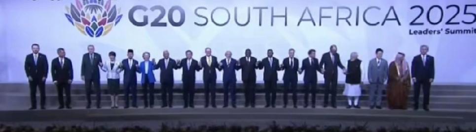 南非G20在约翰内斯堡举行第20次峰会，11月22.23日两天时间，这是去的G2