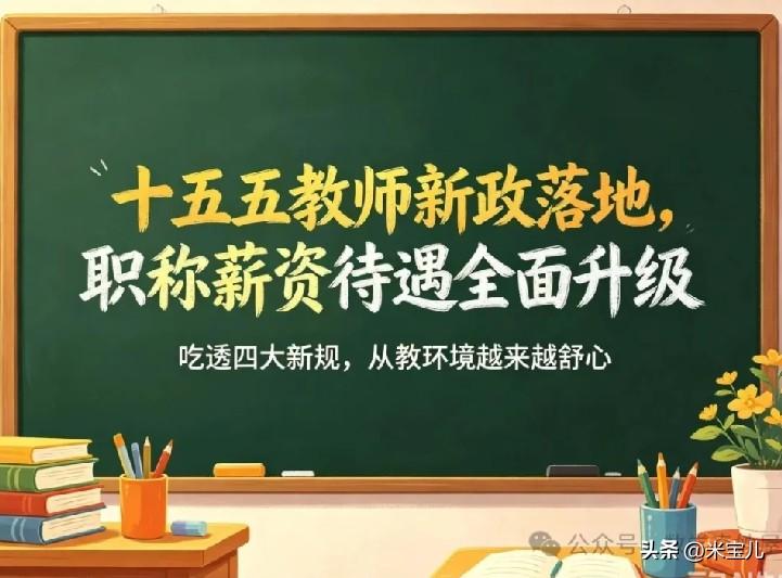 教育发展“十五五”计划，
教师工资津贴大幅提升，
职称评审上的变化，
五年内让教