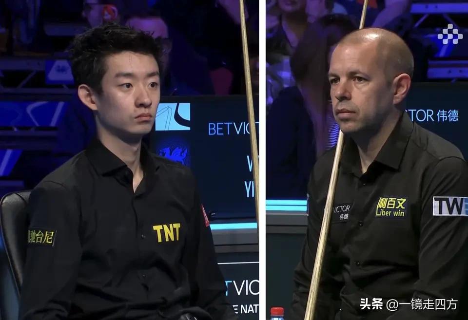 斯诺克威尔士公开赛半决赛开战，中国球员独苗、19岁小将吴宜泽面对47岁的英格兰老