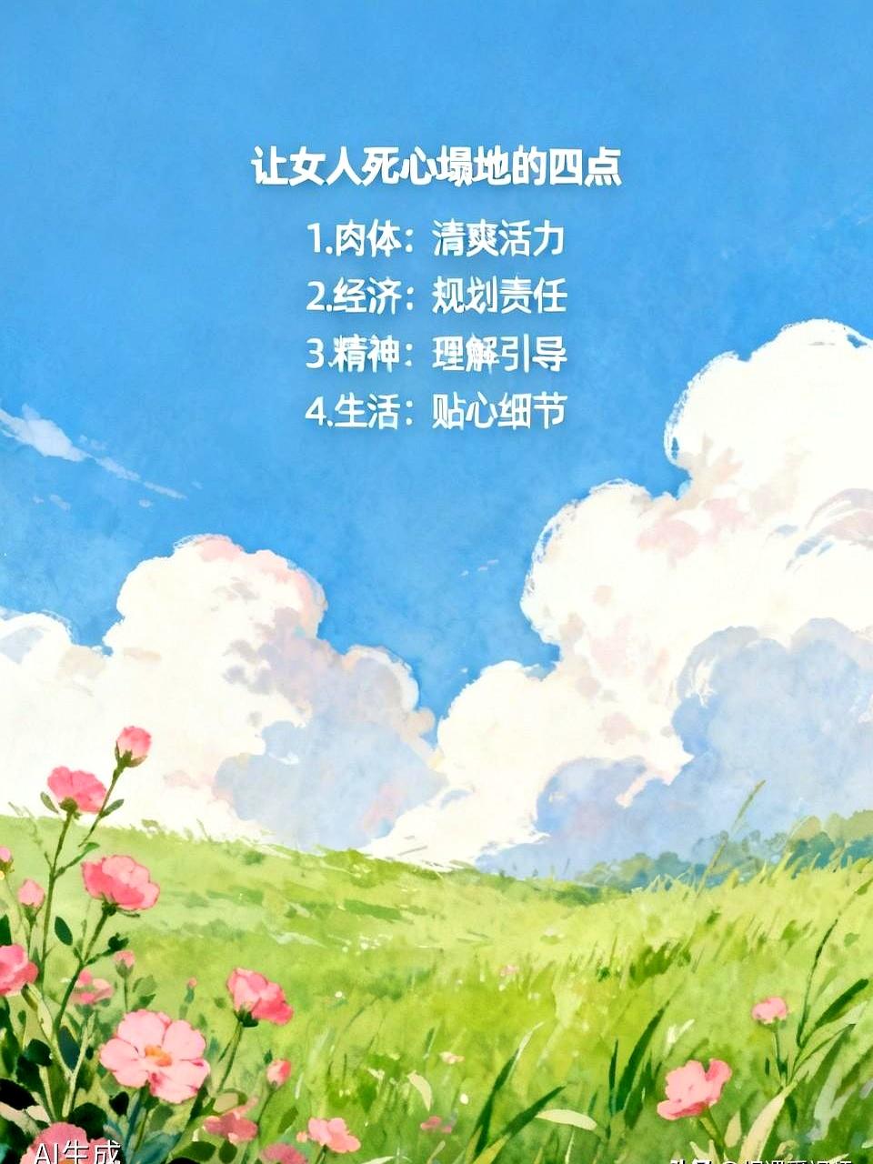 别总想着靠嘴甜把人留住，真到日子里，女人看的是你靠不靠谱。
说白了，想让她踏实跟