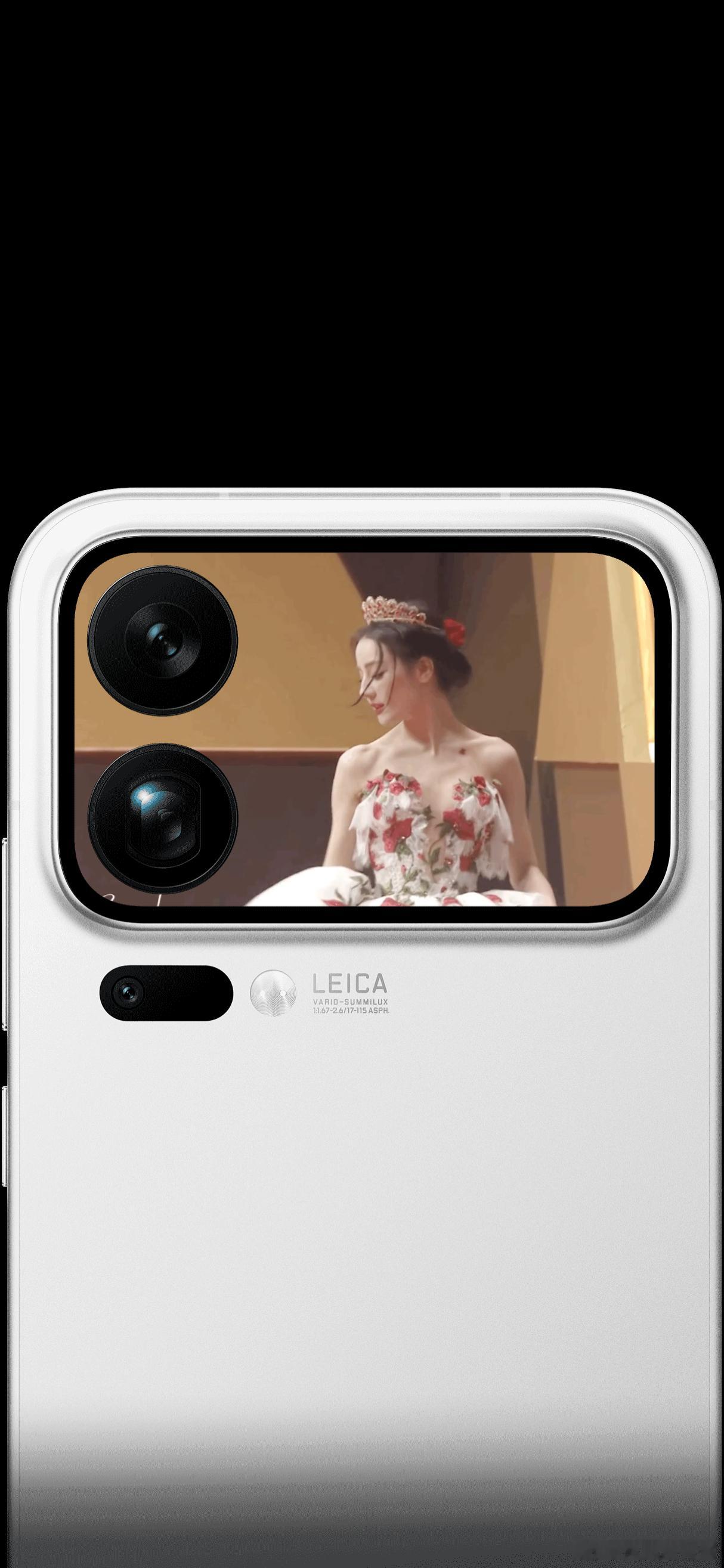 谁懂，小米背屏真的很适合放美女！！！特别是动图 