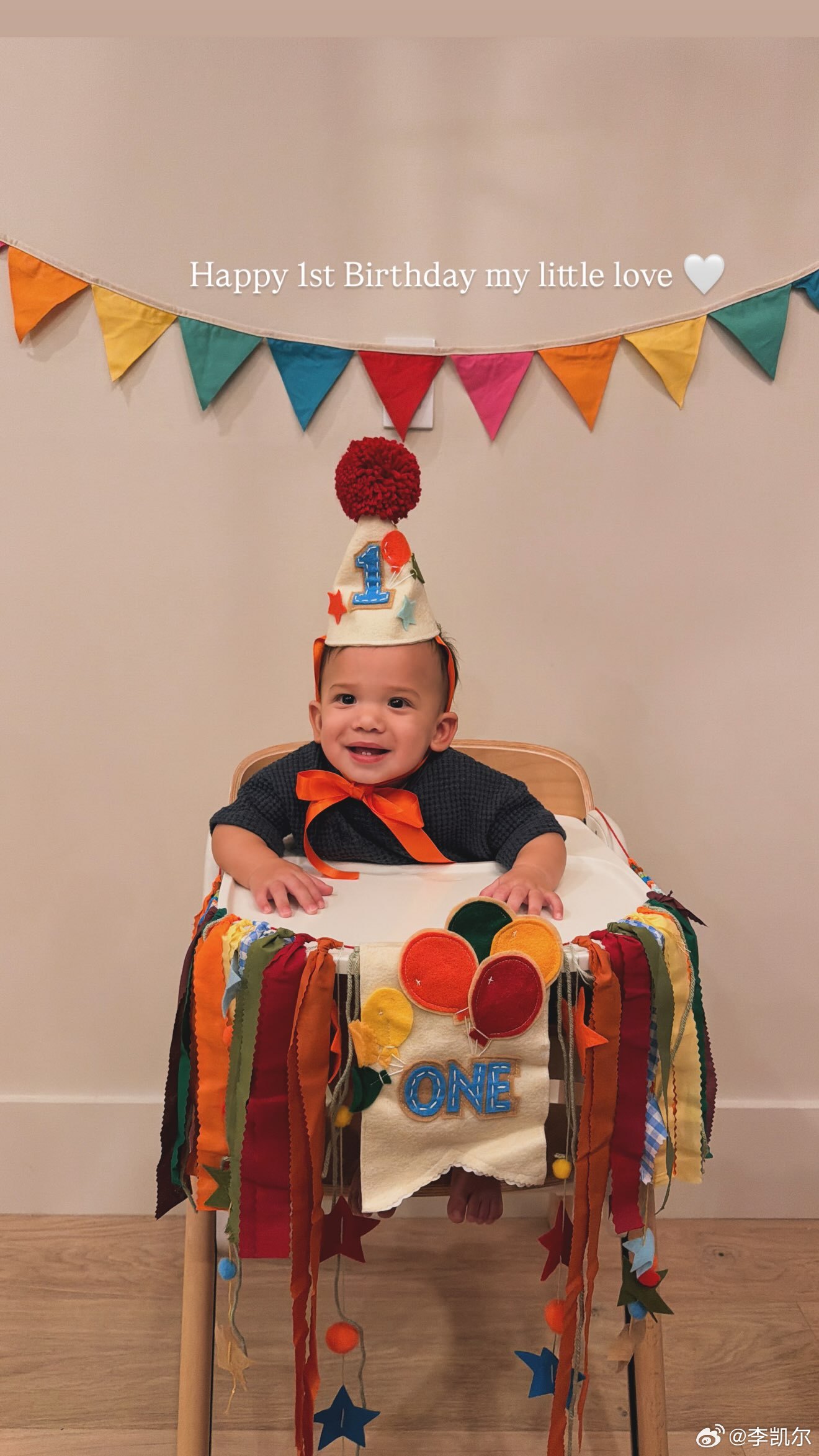 Happy 1st Birthday my little love 🤍李凯尔