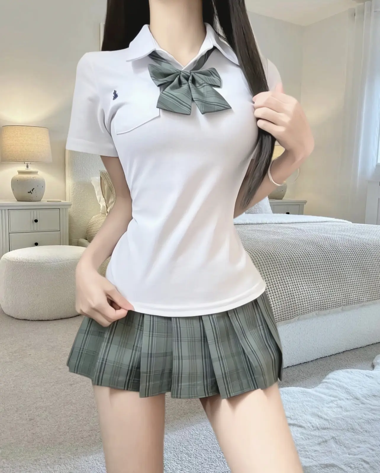 ootd穿搭 女大学生 学院风 甜妹穿搭