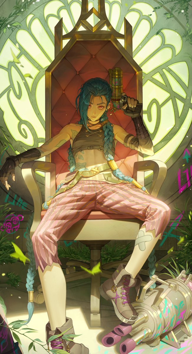 金克丝（cr:HG_illust_）英雄联盟