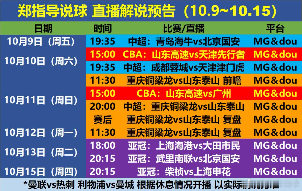 最近解说计划！山东泰山[超话] 有空来！ ​​​