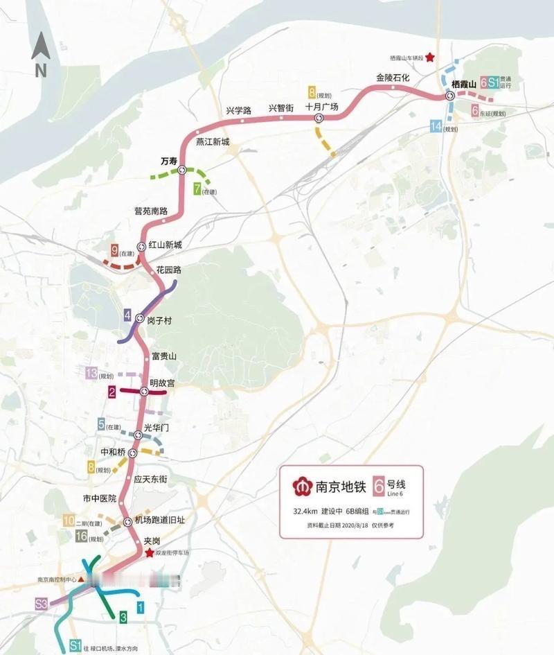 建了快7年的南京6号线哪个区的居民最受益

南京地铁6号线自2019年12月28