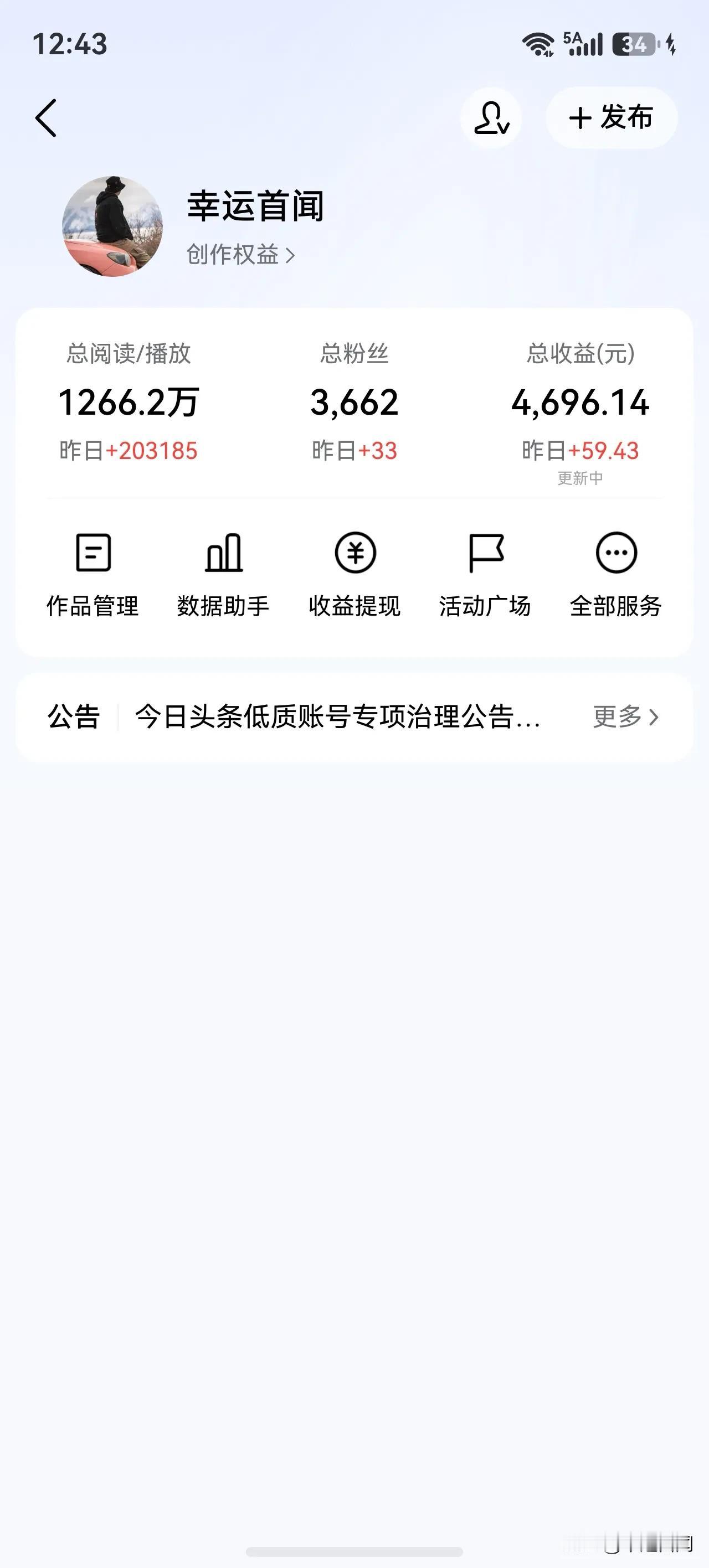 20万播放量，
110万展现量，
看看能给多少钱，
微头条的单价0.5元左右，