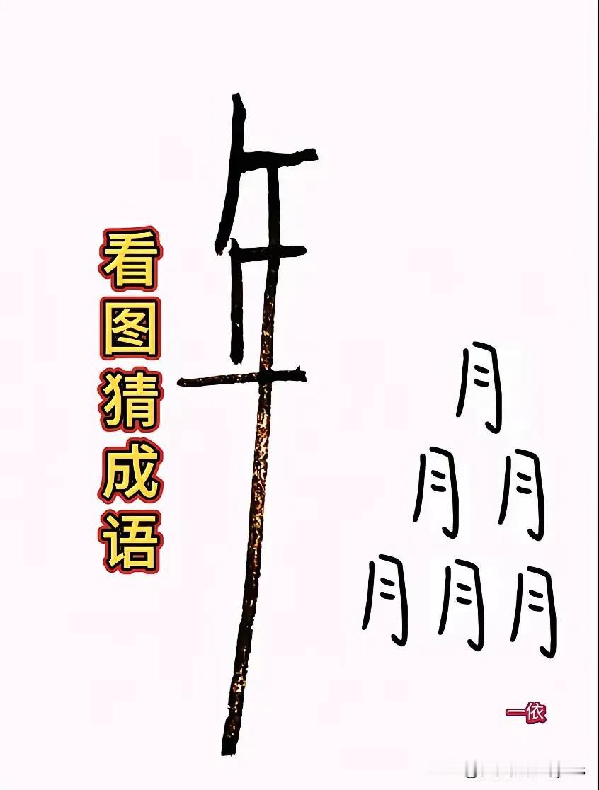 一个 大年
六个小月
打一成语