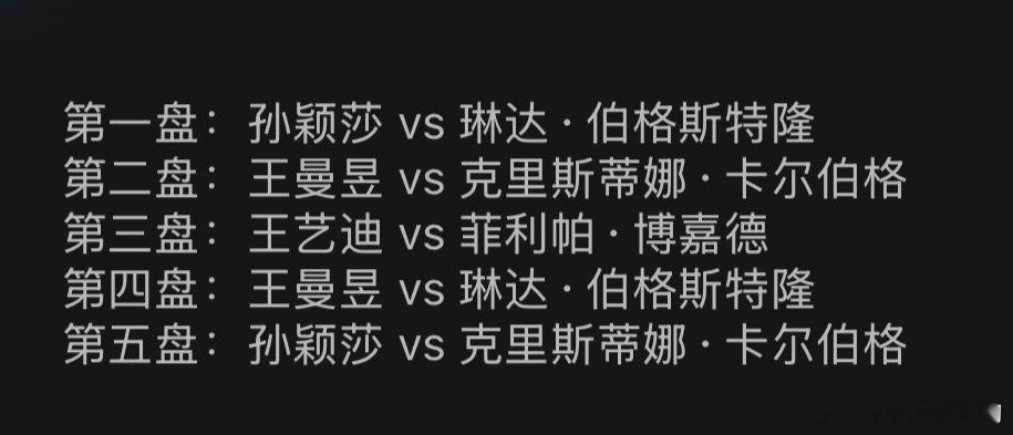 孙颖莎出战第一盘和第五盘比赛加油，健康完赛
