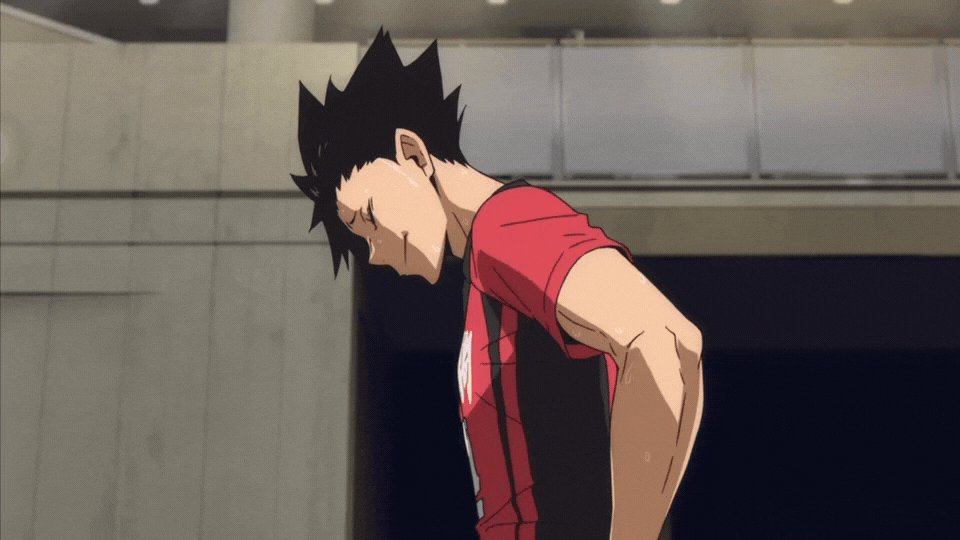 #排球少年# 黑尾这笑起来时抖动的胸膛[爱慕]我斯哈斯哈[害羞]#黑尾铁朗##电