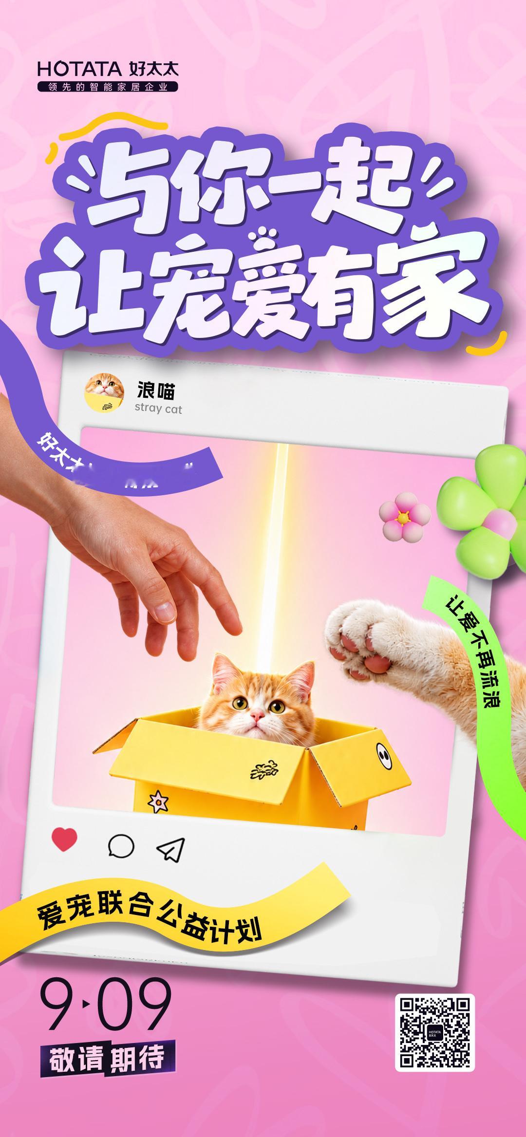 与你一起让宠爱有家好太太携手特别伙伴让爱不再流浪9月9日爱宠联合公益计划敬请期待
