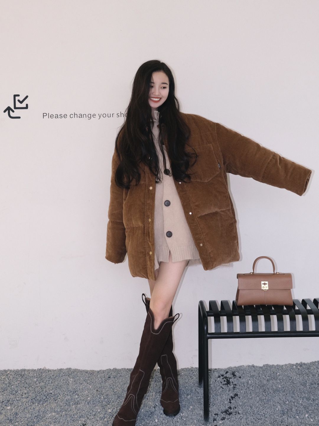 初雪，大家穿羽绒服了吗