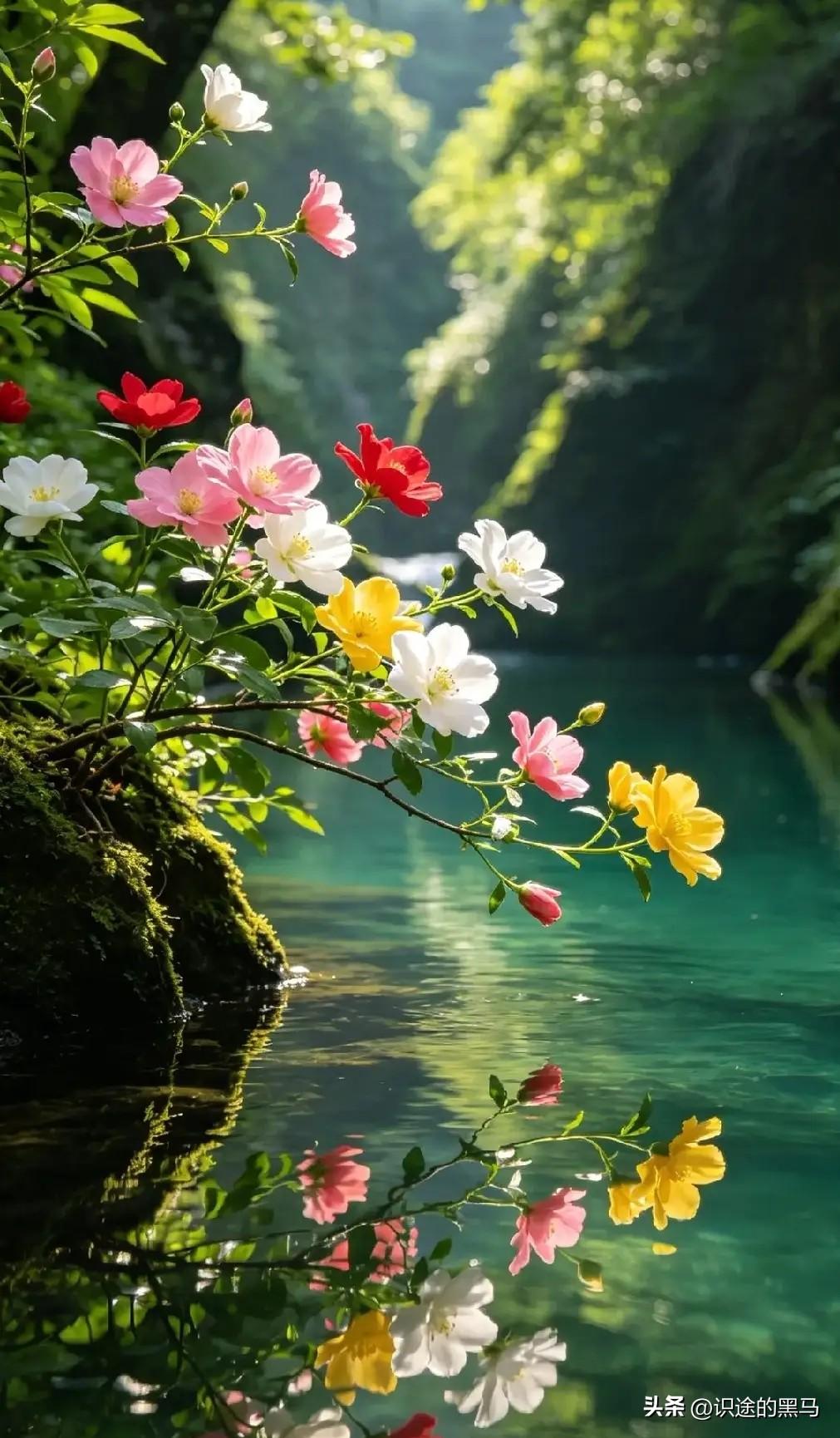 《浣溪沙·初夏芳菲》

文/范圣嘉
 
叠翠晴光入夏初，
清溪奔涌绕村隅。
和风