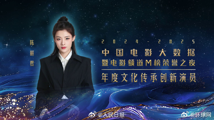 【#陈丽君获评年度文化传承创新演员#】#陈丽君再获新荣誉#2024-2025年度
