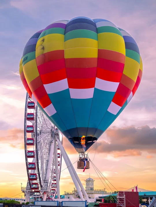 今天的夕阳能不能拯救🇭🇰热气球节？