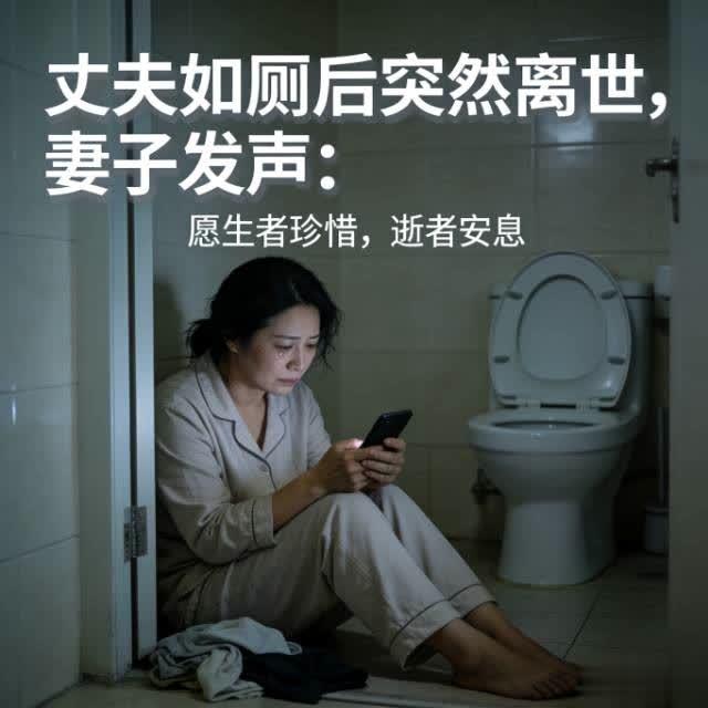 男子如厕突然离世妻子发声：别让日常疏忽，成为生命无法承受之痛
 
河南南阳30岁