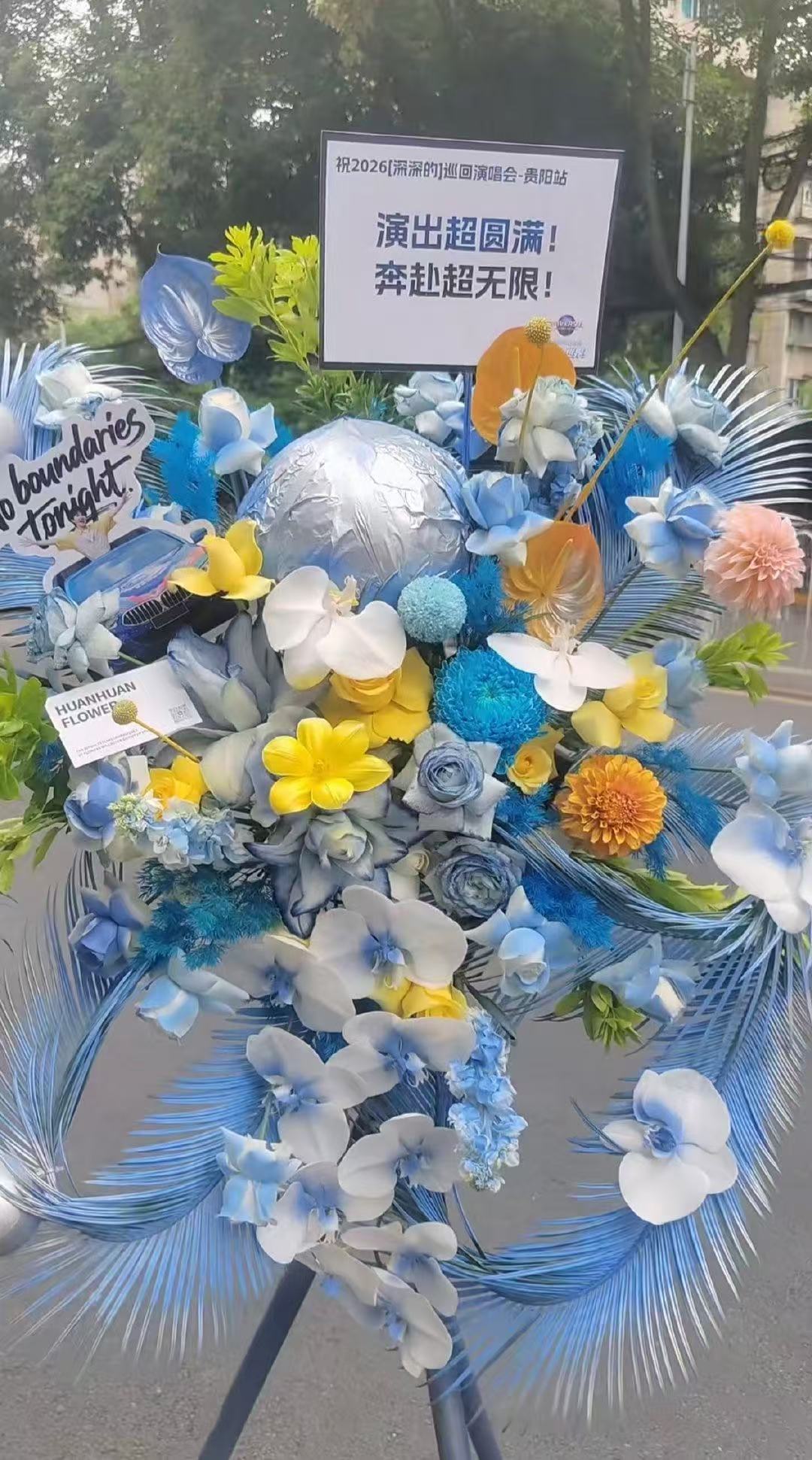周深周深贵阳演唱会 一菩萨的花花好高贵啊环球的花花也好看 