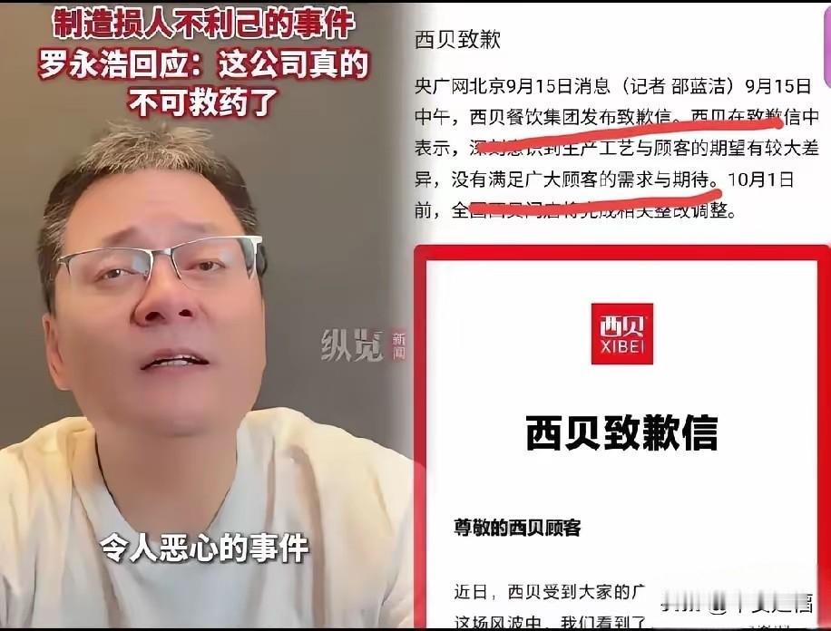 我敢打包票
不仅罗永浩没想到
就连贾国龙自己也没想到，西贝刚道完歉，本想可以挽救